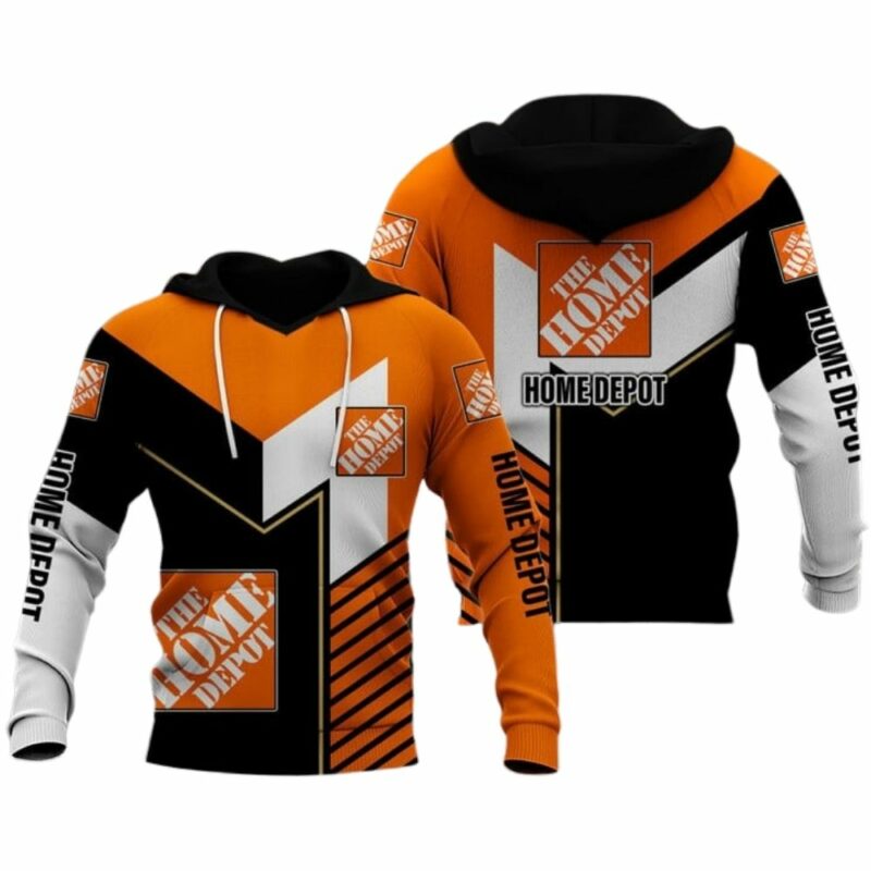 The Home Depot In My Heart Black White And Black Funny All Over Print Hoodie