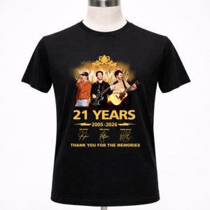The Jonas Brothers 21 Years 2005 2026 Thank You For The Memories 1 T Shirt.jpg