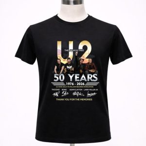 The Joshua Tree U2 50 Years 1976-2026 Signature Thank You For The Memories Shirt