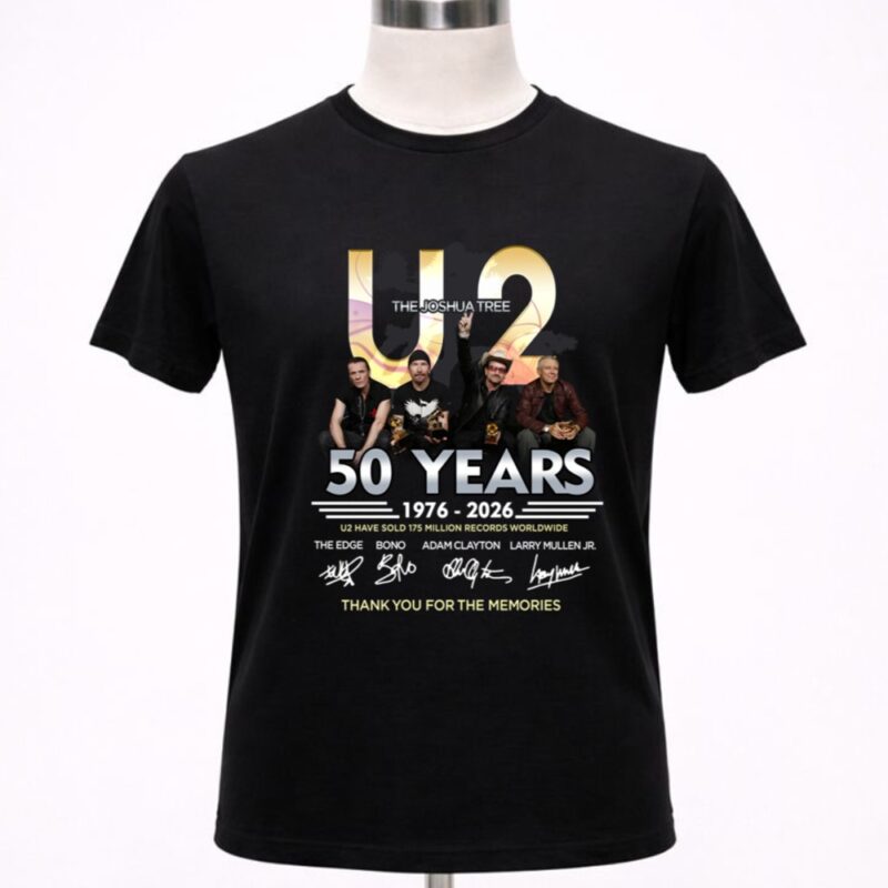 The Joshua Tree U2 50 Years 1976 2026 Signature Thank You For The Memories 1 T Shirt 9