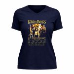 The Lord Of The Rings The Fellowship Of The Ring 25th Anniversary 2001 2026 Signature 9 Womens V Neck.jpg