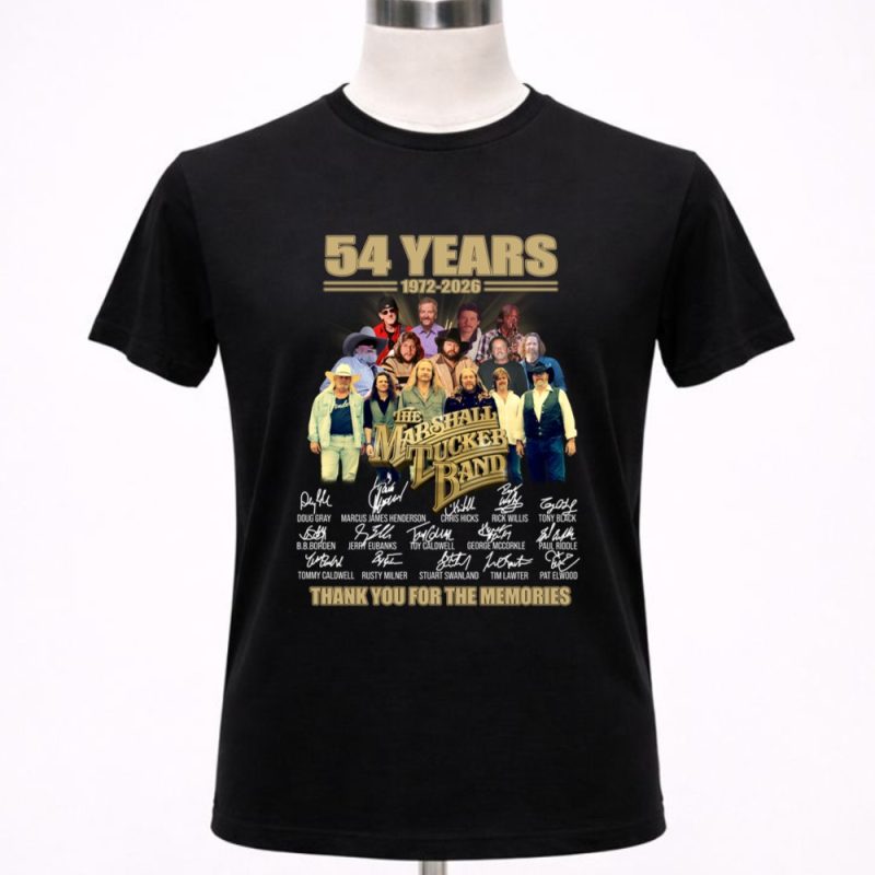The Marshall Tucker Band 54 Years Signatures 1 T Shirt 8