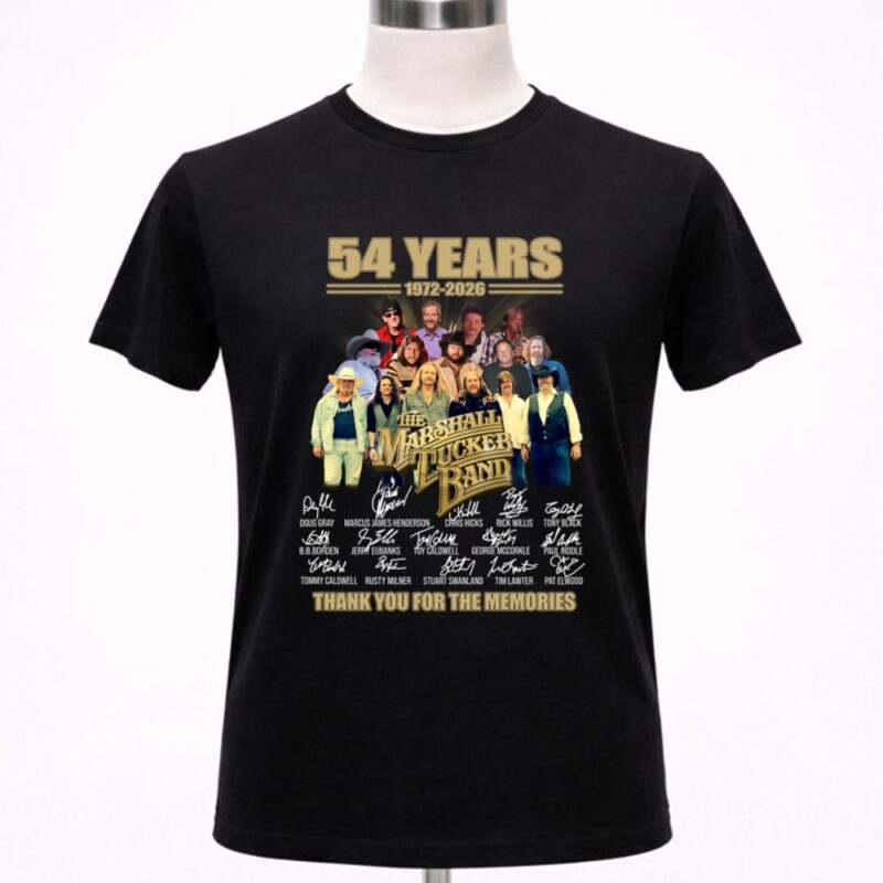 The Marshall Tucker Band 54 Years Signatures 1 T Shirt 9