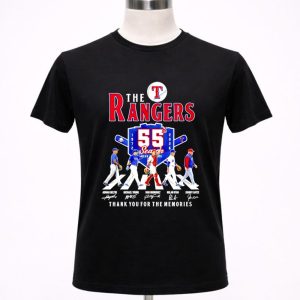 The Rangers 55th Anniversary 1972 2026 thank you for the memories 1 T Shirt.jpg