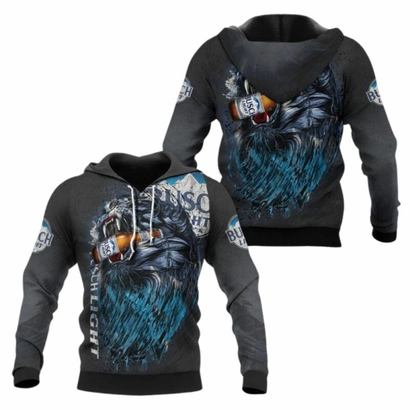 The Roaring Lion Busch Light All Over Print Hoodie