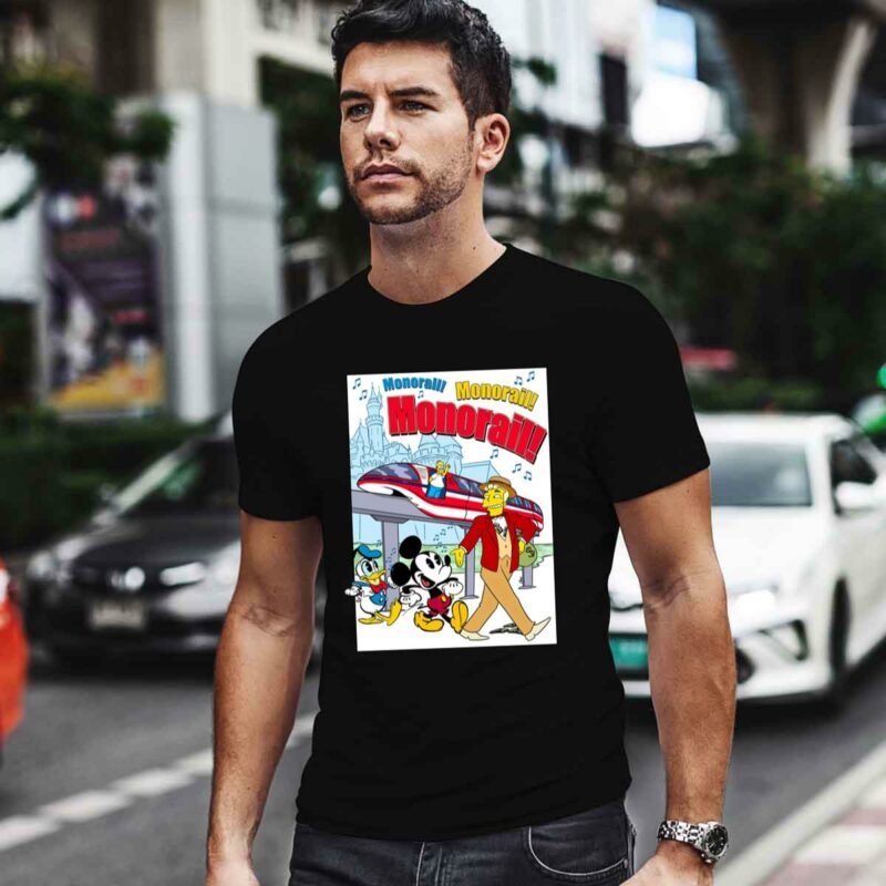 The Simpsons And Mickey Mouse Monorail 0 T Shirt