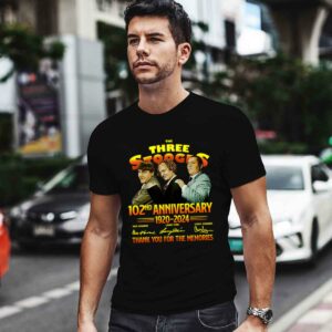 The Three Stooges 102nd anniversary 1922 2024 thank you for the memories signature 0 T Shirt