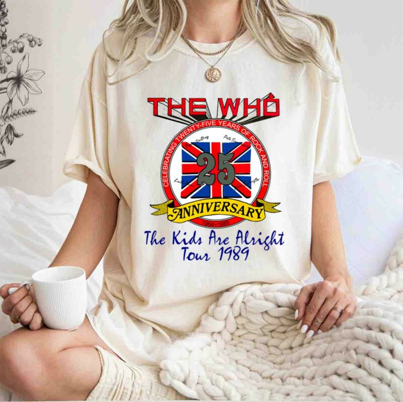 The Who The Kids Are Alright Tour 1989 Front 5 T Shirt