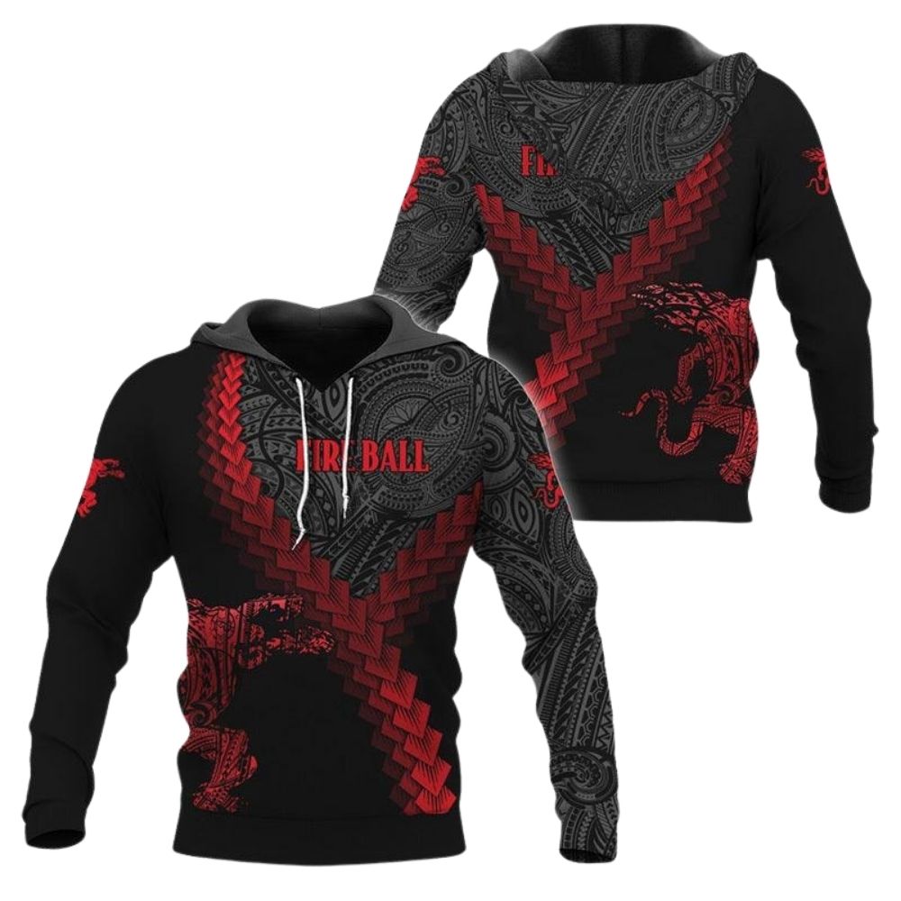 The fireball mandala 3d hoodie 1