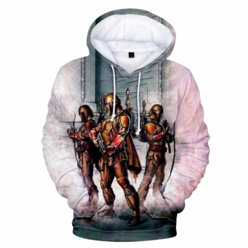 The mandalorian star wars awesome 3d hoodie 1