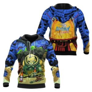 The Old Man Of Fear Agent Drink Natural Light All Over Print Hoodie