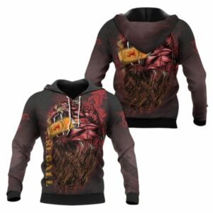 The Roaring Lion Fireball All Over Print Hoodie