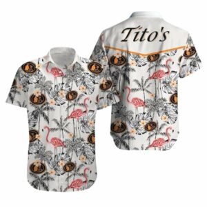 Tito's Flamingo Coconut Tropical Hawaiian Shirt