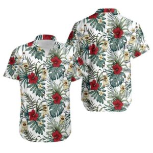 Tito's Floral Flower Leave Pattern Hawaiian Shirt