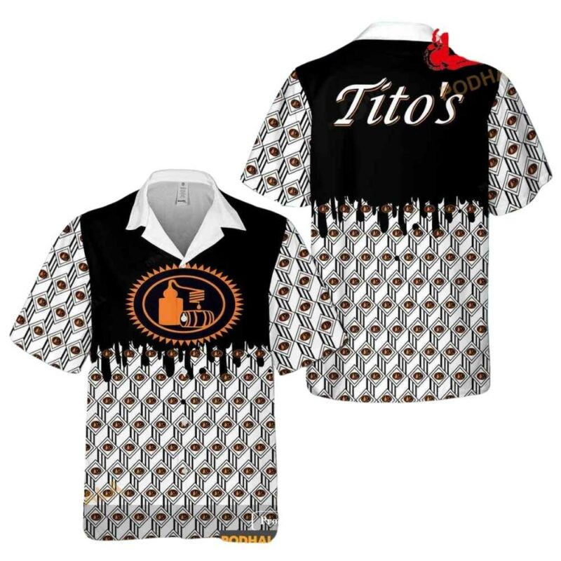 Titos many logo pattern hawaiian shirt 1