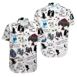 Toothless And Stitch Hawaiian Shirt