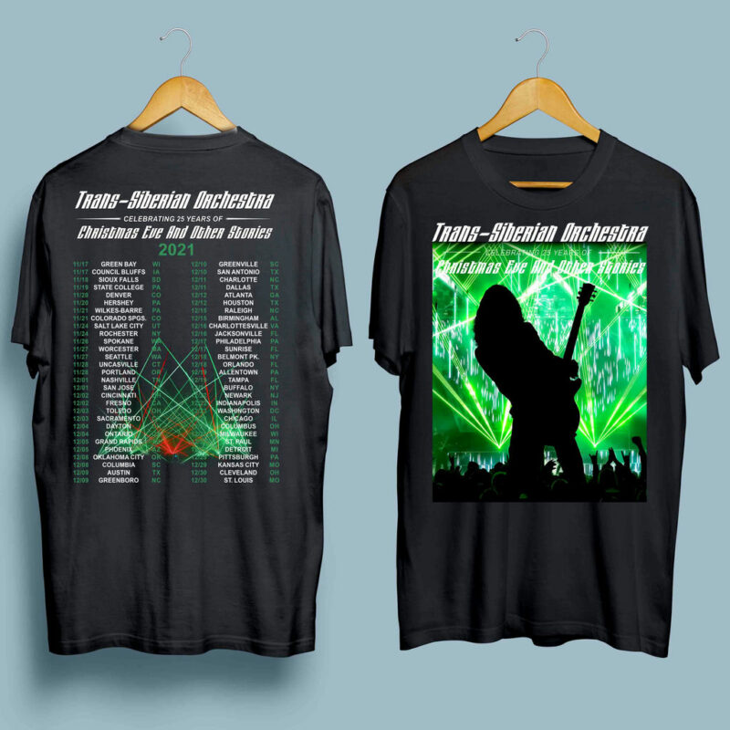 Trans Siberian Orchestra Tour Graphic Front 4 T Shirt