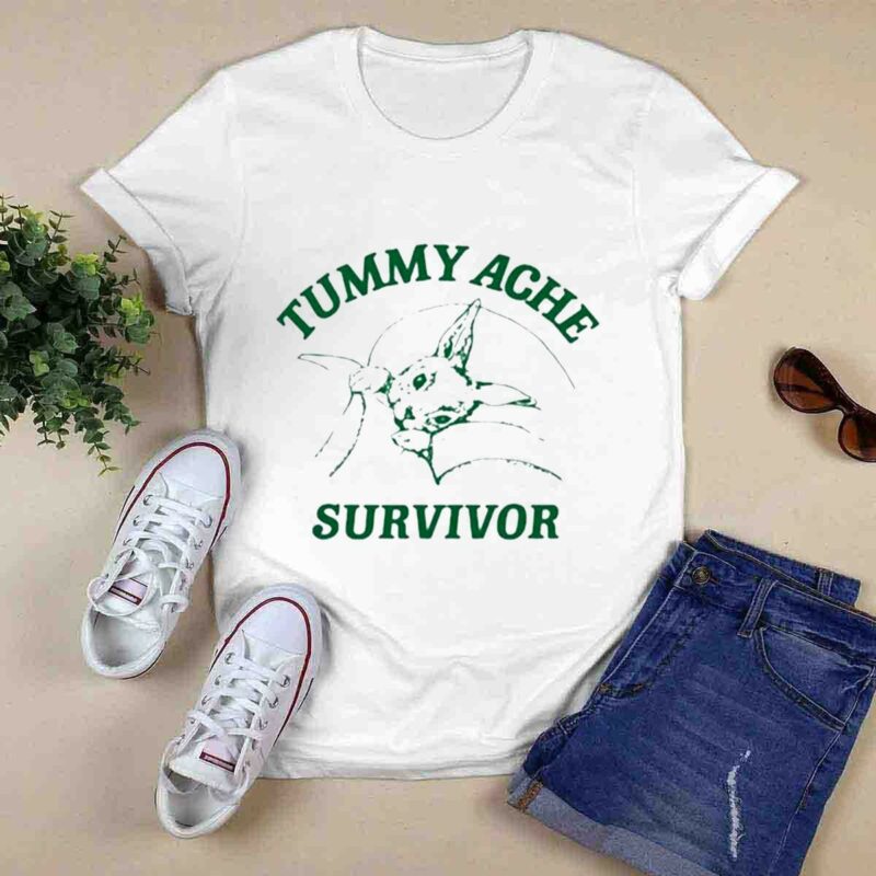Tummy Ache Survivor Rabbit 0 T Shirt