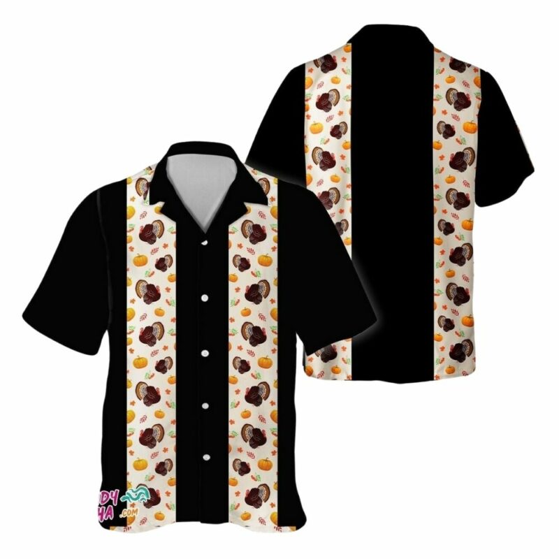 Turkey day celebration thanksgiving hawaiian shirt 1