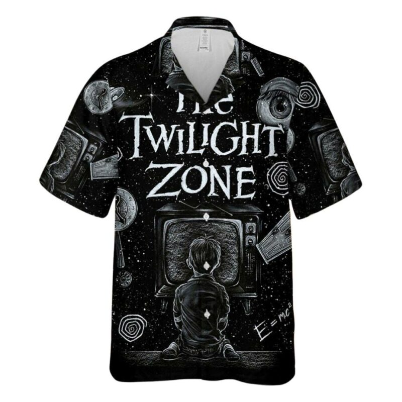 Twilight zone horror tv boy halloween scene hawaiian shirt 1