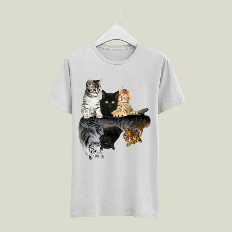 Underwater Cats Shadow Like Tiger And Panther 4 T Shirt
