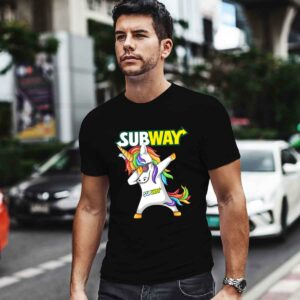 Unicorn Dabbing Subway 4 T Shirt