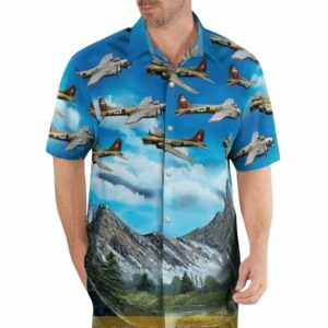 United States Army Air Forces Boeing B 17 Flying Fortress Hawaiian Shirt