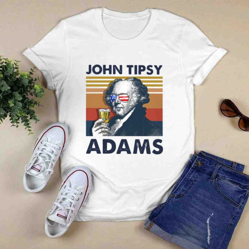 Us Drink John Tipsy Adams Vintage 5 T Shirt