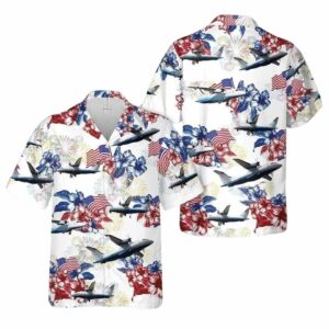Us Air Force C 146A Wolfhound 4th Of July Hawaiian Shirt