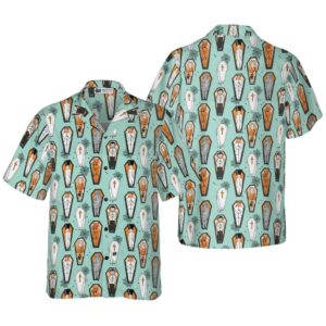 Vampire Coffins Halloween Hawaiian Shirt