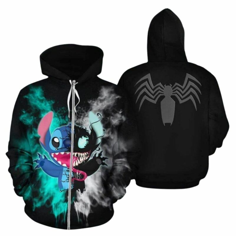 Venom stitch 3d hoodie 1
