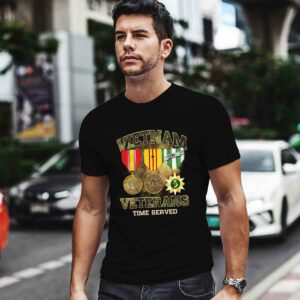 Vietnam Veterans Time Served Medals 4 T Shirt