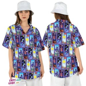 Villains Haunted Mansion Stretching Rooms Disney Halloween Hawaiian Shirt