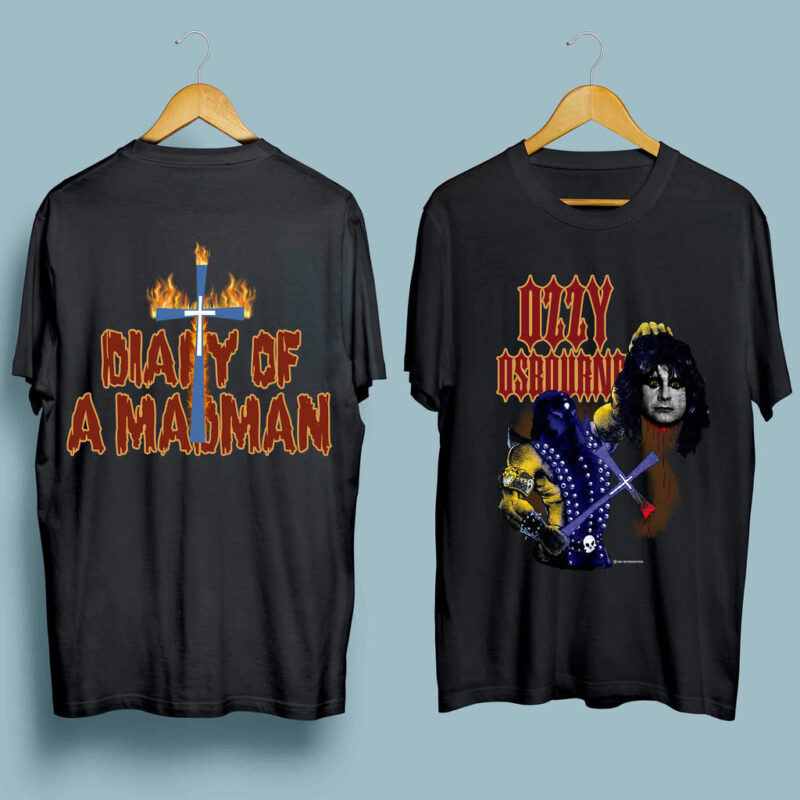 Vintage 1982 Diary Of A Madman Ozzy Osbourne Front 4 T Shirt