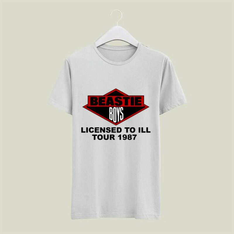 Vintage 1987 Beastie Boys Licensed To Ill Tour Front 4 T Shirt