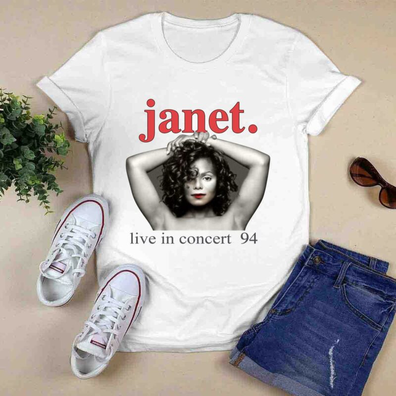 Vintage 1993 1994 Janet Jackson Live In Concert World Tour 5 T Shirt