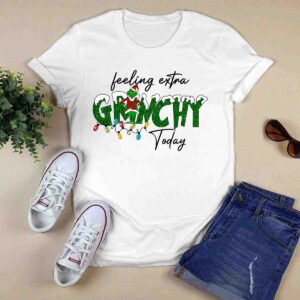 Vintage Feeling Extra Grinchy Today Crewneck Funny Grinch Lightss for Women Swea 0 Sweatshirt