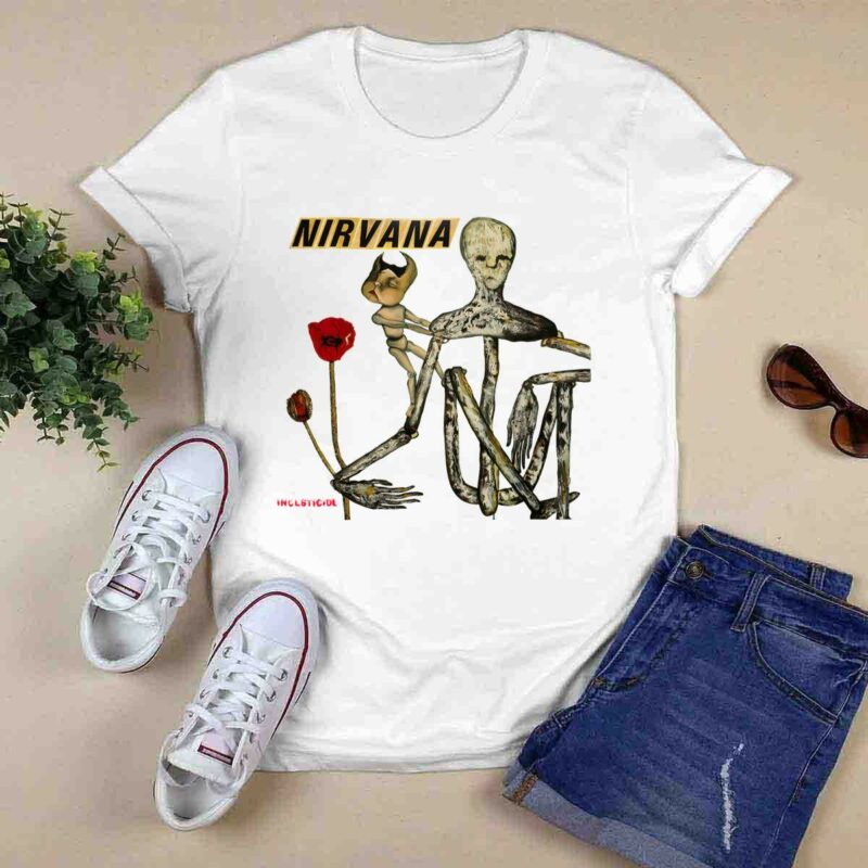 Vintage Nirvana Incesticide Kurt Cobain Grunge Rock 5 T Shirt