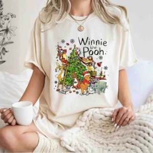 Vintage Winnie The Pooh Christmas Disney Pooh and Friends Christmas 0 T Shirt