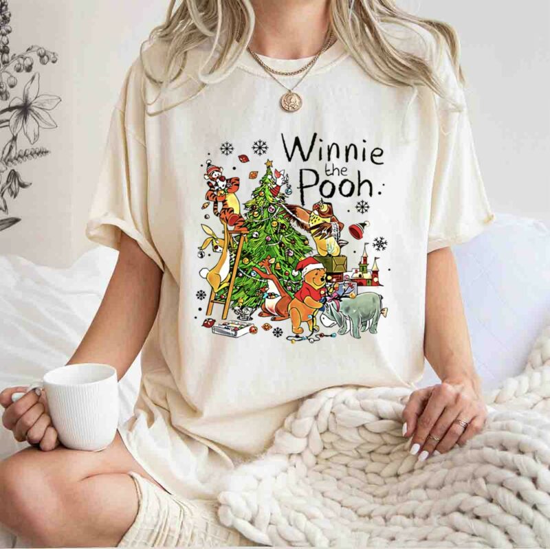 Vintage Winnie The Pooh Christmas Disney Pooh And Friends Christmas 0 T Shirt