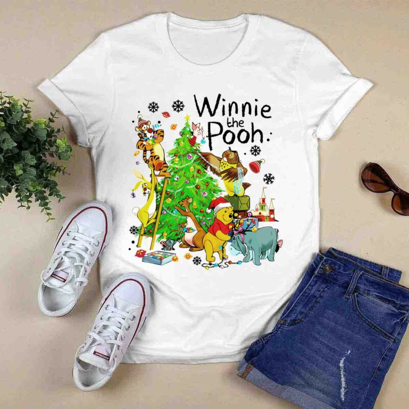 Vintage Winnie The Pooh Christmas White 0 T Shirt