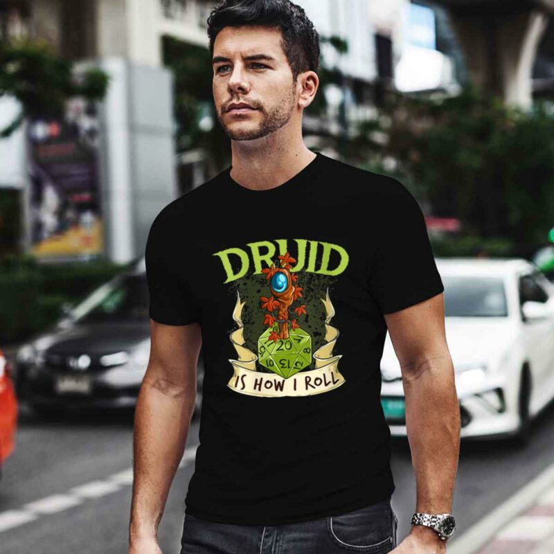 W20 Druid Roll 20Sided Dice Role Play Game Dungeon Fantasy 0 T Shirt