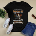 Walk Away Im A Grumpy Old Man I Was Born In July I Have Anger Issues 4 T Shirt