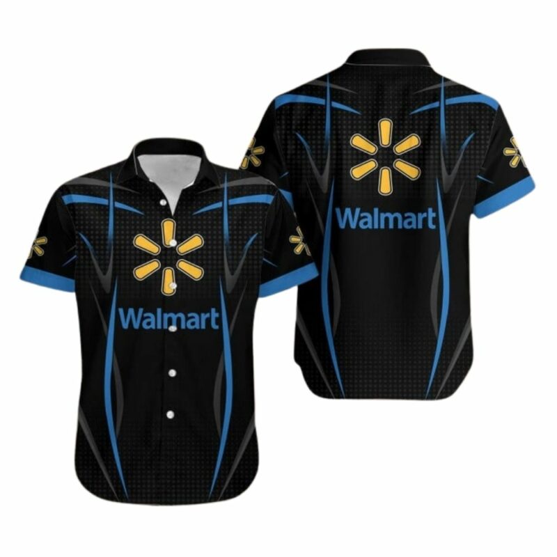 Walmart black uniform hawaiian shirt 1