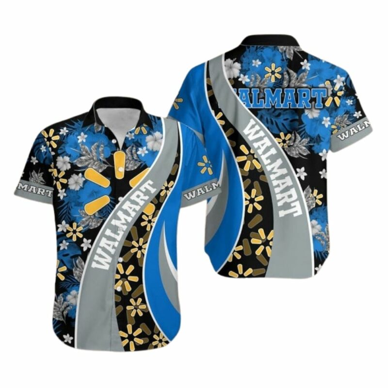 Walmart floral flower pattern hawaiian shirt 1