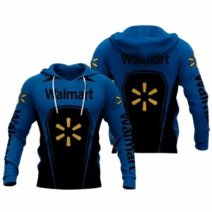 Walmart Funny Logo Black And Blue Uniform All Over Print Hoodie