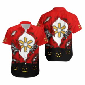 Walmart Halloween Pumpkins Hawaiian Shirt
