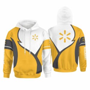 Walmart In My Heart Logo White And Orange All Over Print Hoodie