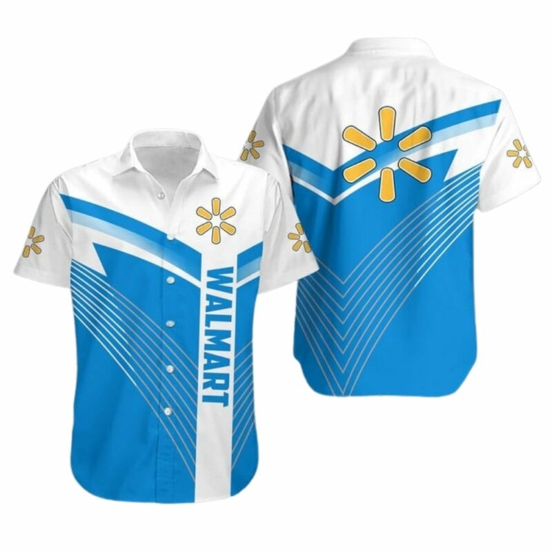 Walmart in my heart white and blue hawaiian shirt 1