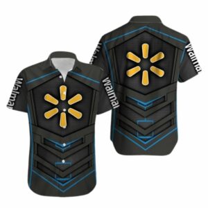 Walmart Logo Black Funny Hawaiian Shirt